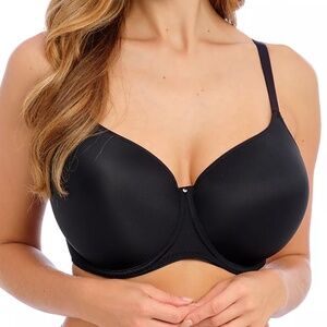Fantasie Aura Underwire Molded T-Shirt Bra Black 38DD NWT